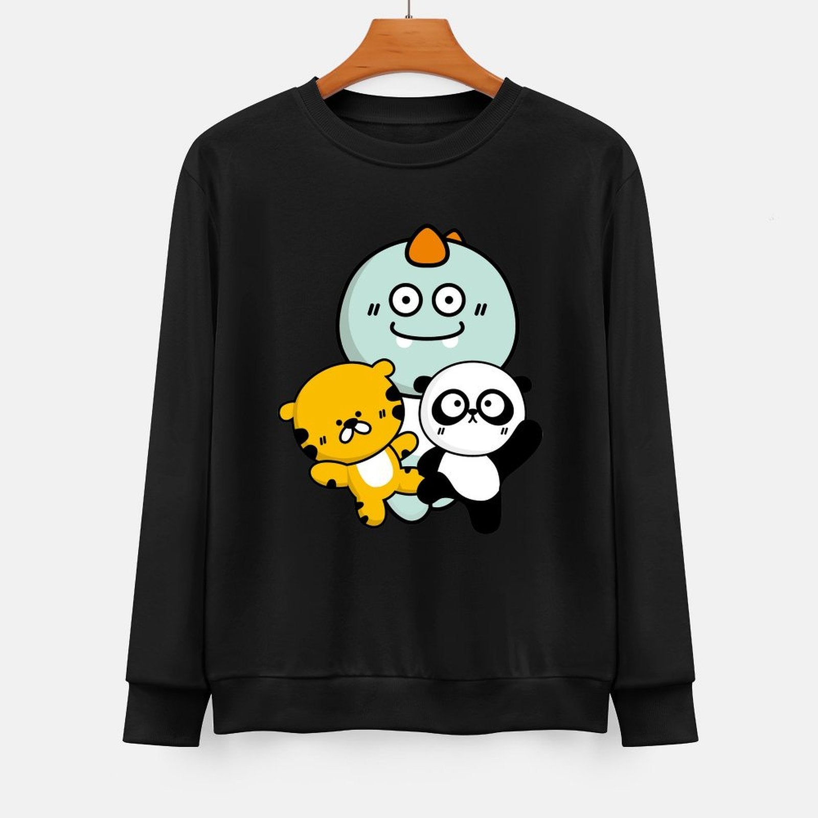 Front Patterned Long Sleeve TopClean Edges StreetFit